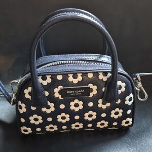 Kate Spade Navy Blue Floral Handbag